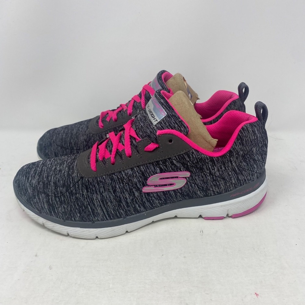 Skechers 13067 Lite-Weight Air-Cooled Memory Foam Womens Running Black Size 8.5